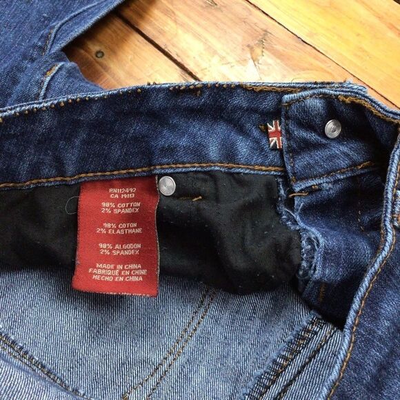MAKERS of true originals low rise blue stretchy jeans ladies size 28 - Picture 6 of 8